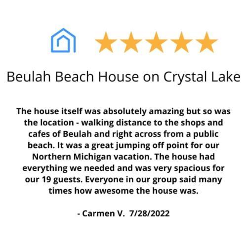 Inn At Beulah Beach On Crystal Lake Eksteriør billede